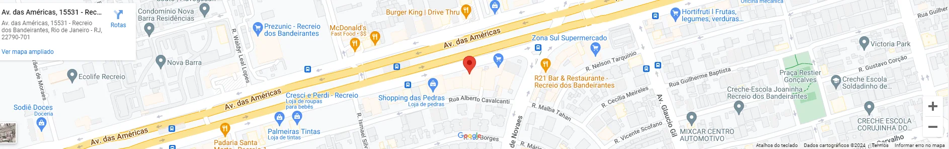 mapa do google para Update TI