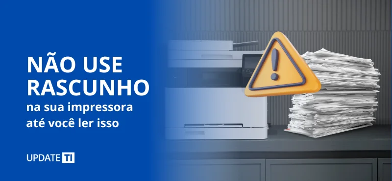 rascunho na impressora