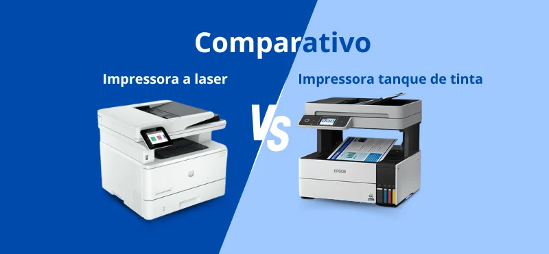 impressora laser ou impressora tanque de tinta