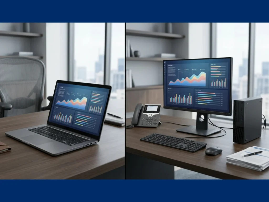 notebook ou desktop o que é melhor para empresas